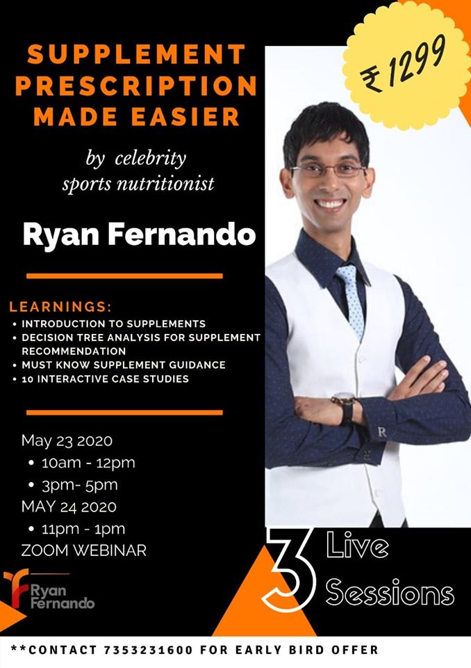 Ryan Fernando - Dietary Supplement Workshop